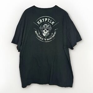Kryptek Battlefield to Backcountry Skull Graphic T Shirt Black 3XL Tactical Hunt